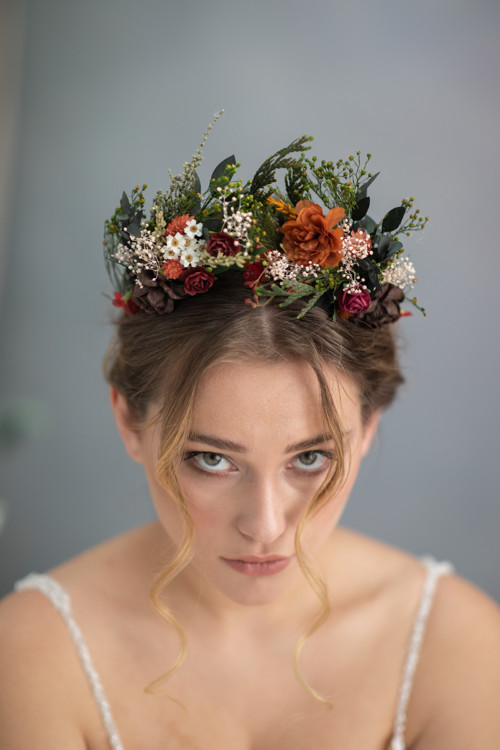 Květinová čelenka "clivé stmívání" — foto 2