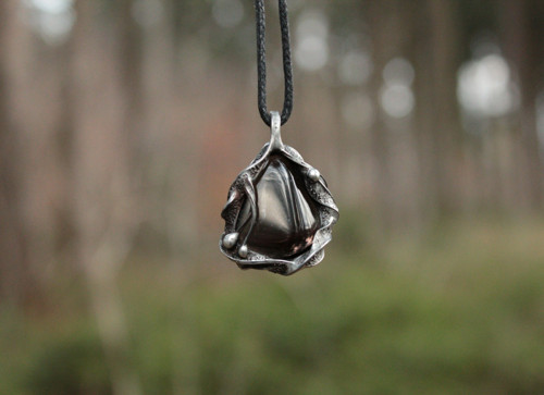 Illidan ~ Šperk s kouřovým obsidiánem — foto 3