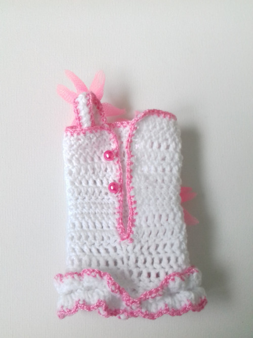 Háčkované šatičky pro panenku Barbie — foto 2