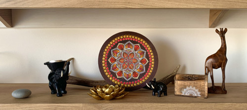 Mandala na dřevě - Indie — foto 2