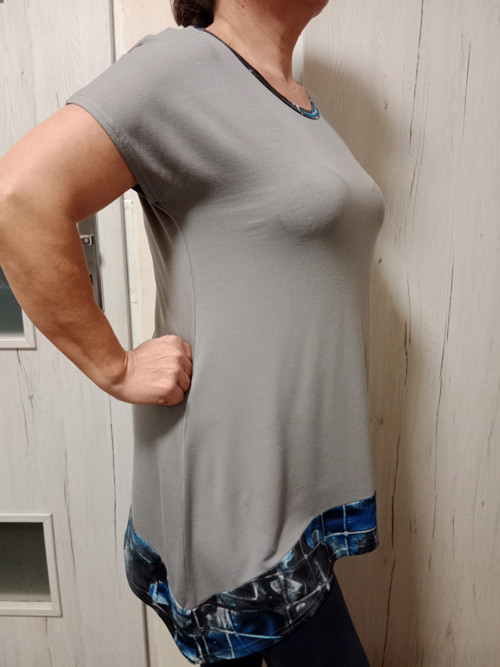 Triko šedé viskózové — foto 3
