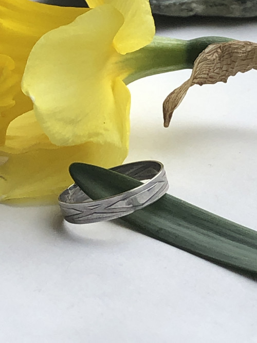 Stříbrný prsten se vzorem - HandMade BS Design — foto 2