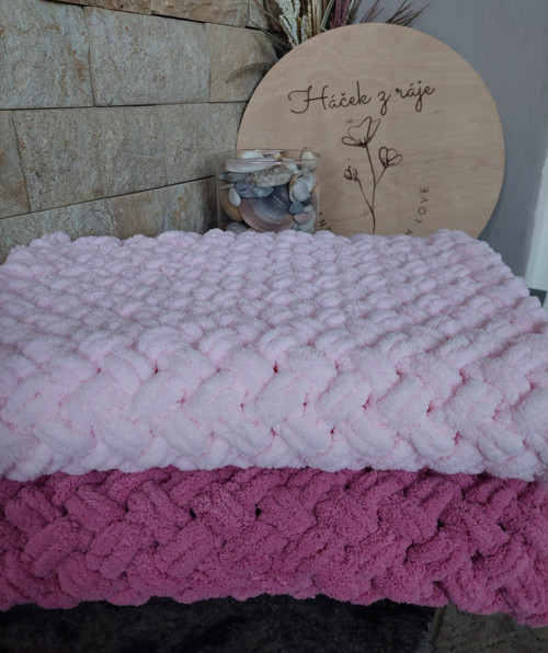 Dětská deka světle růžová — foto 2