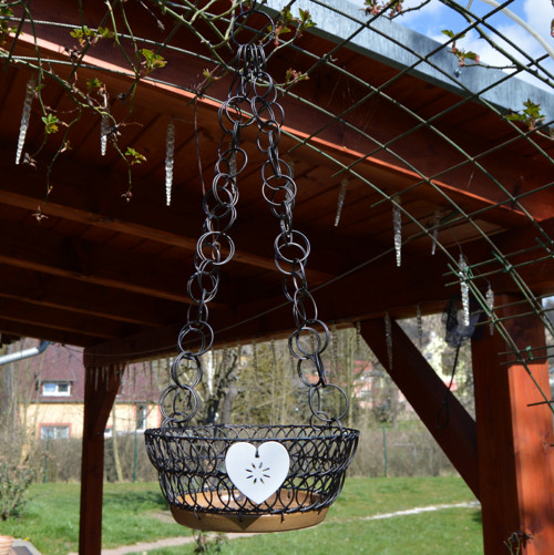 Košík Srdíčkáč závěsný — foto 3