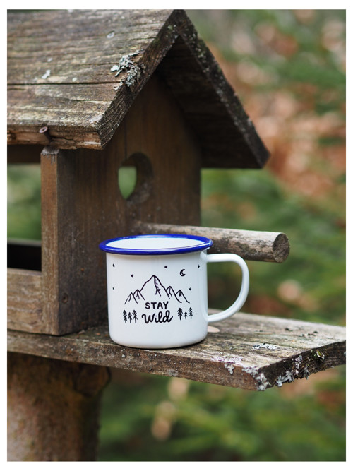 Bílý plecháček STAY WILD — foto 2