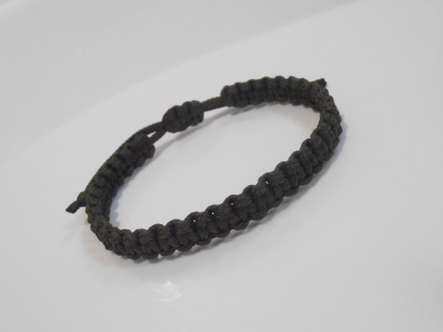 *Khaki náramek - macramé (Unisex)* — foto 3