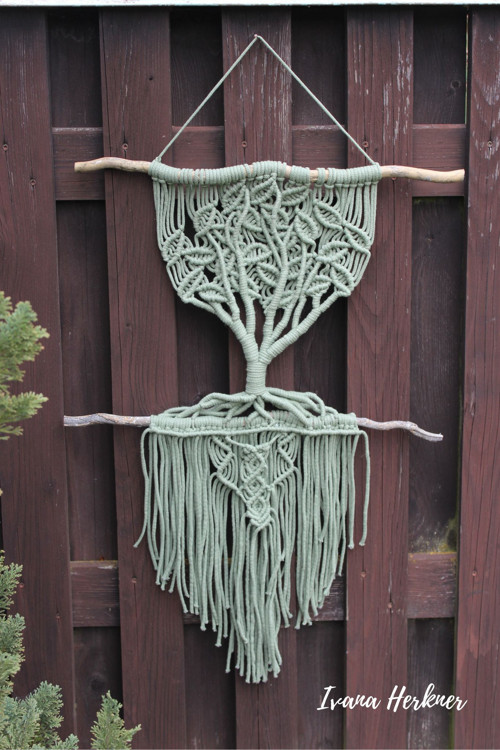 Strom života macramé — foto 3