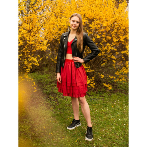Červená tylová sukně — foto 2