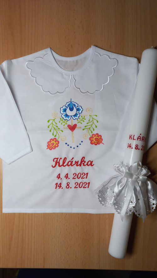 Křestní košílka Folk Flower — foto 3