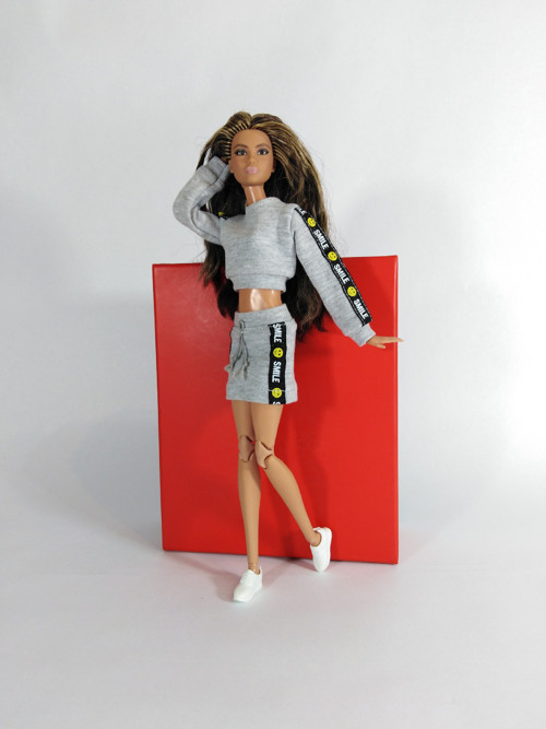 Barbie mikina krátká č-2 — foto 2