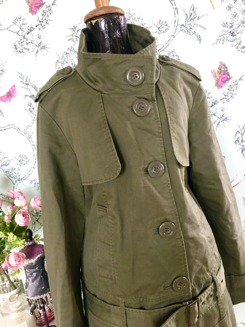Bunda kabátek army look — foto 2