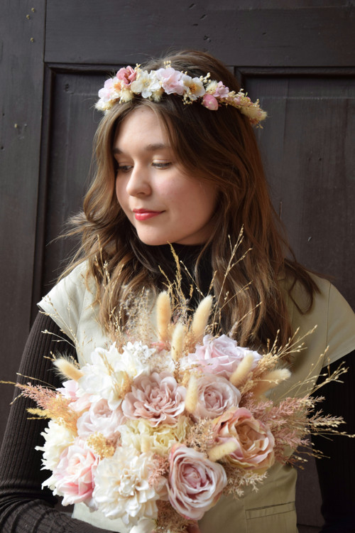 Věneček do vlasů Boho Pudřenka — foto 5
