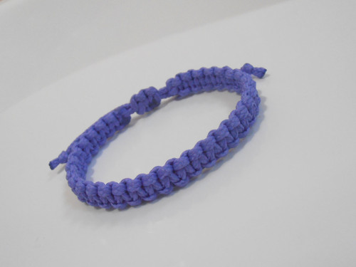 *Fialový náramek - macramé (Unisex)* — foto 2