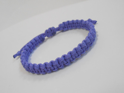*Fialový náramek - macramé (Unisex)* — foto 4