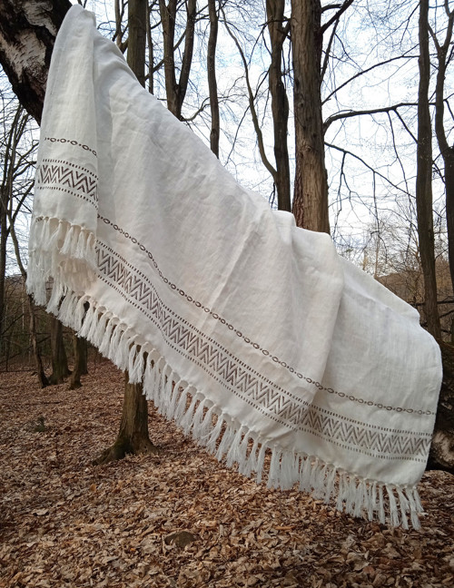 Lněný přehoz/pléd Besseggen — foto 4