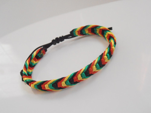 *Macramé Rasta náramek - Unisex* — foto 3