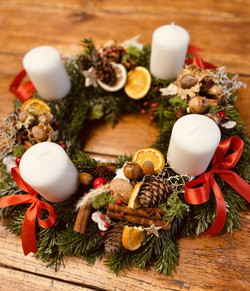 Vazba adventního věnce — foto 5