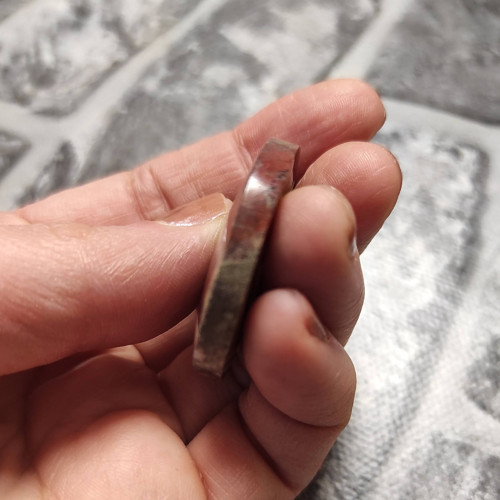 Mechový achát, ID 2883, průměr 33 mm — foto 3