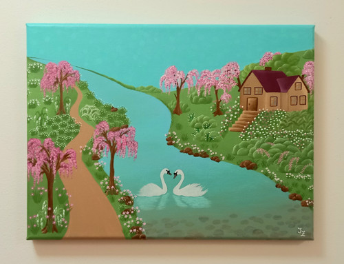 Kouzelné jaro, 30x40 cm — foto 3