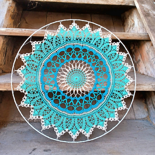 Mentolovotyrkysová mandala — foto 2