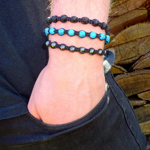 Náramek Shamballa Tyrkenit Pánský — foto 3