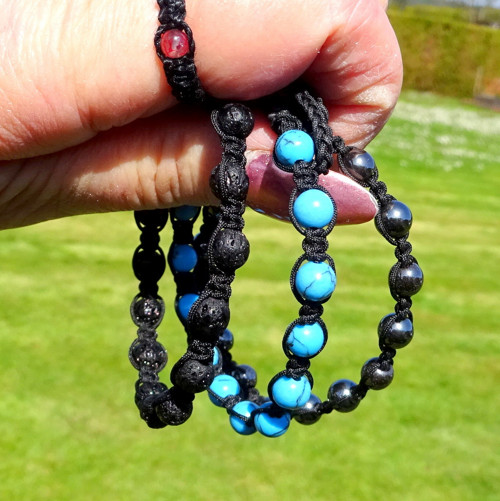 Náramek Shamballa TYRKENIT Pánský — foto 5
