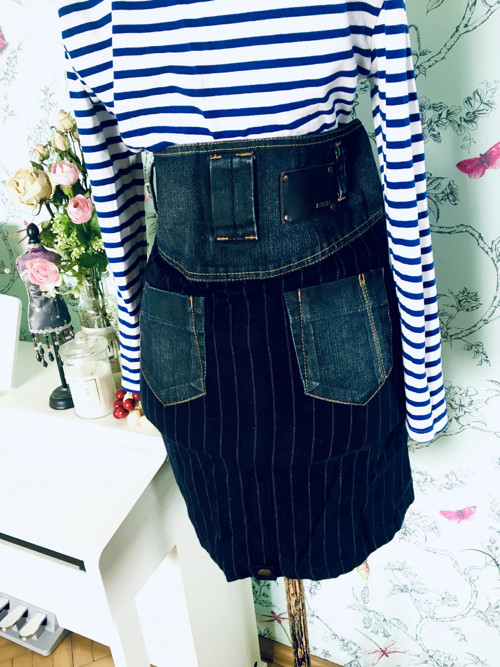 Sukně retro jeans, dandy — foto 5