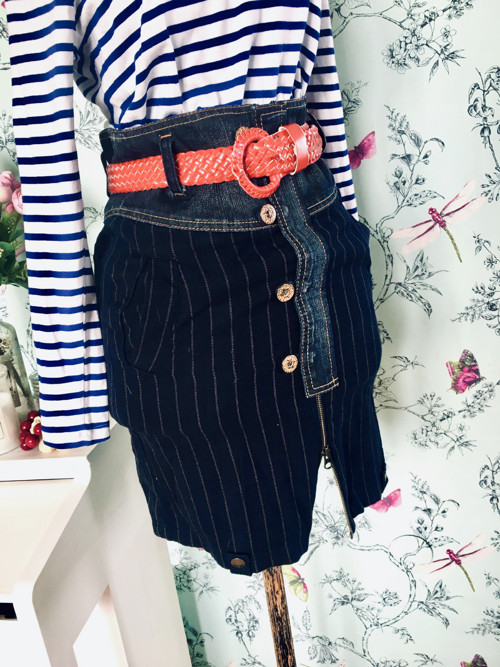 Sukně retro jeans, dandy — foto 3