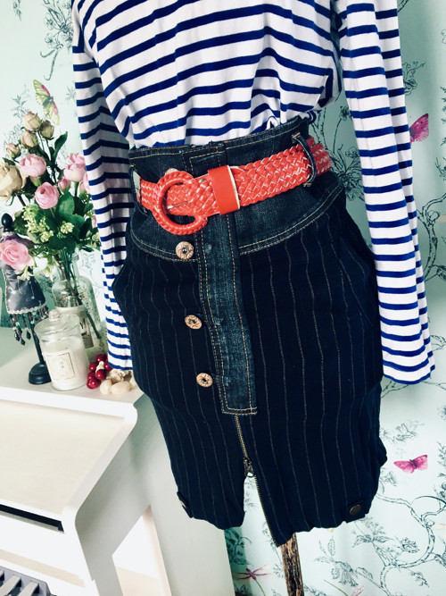 Sukně retro jeans, dandy — foto 2