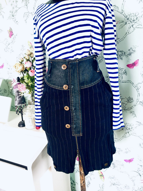 Sukně retro jeans, dandy — foto 4