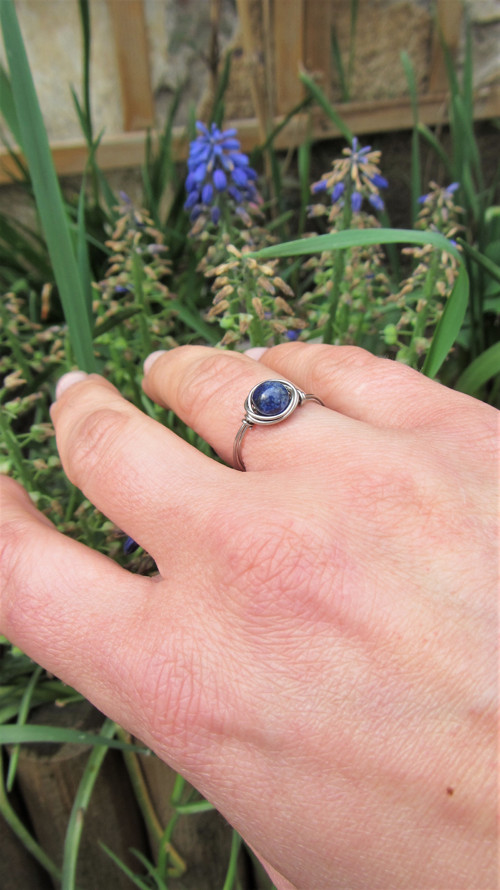 Lapis Lazuli / nerez — foto 5