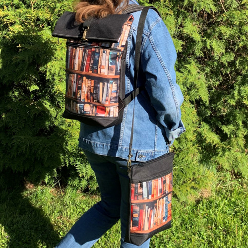 Knihovna + přední kapsa na zip — foto 5