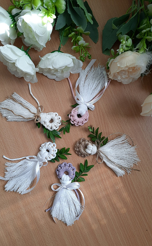 Macramé svatební vývazky — foto 3