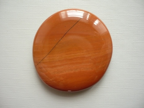 Placka - jaspis červený 46 mm, č.551f — foto 2