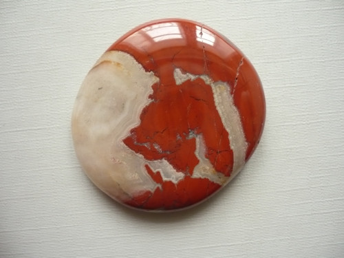 Placka - jaspis červený 44 mm, č.581f — foto 2