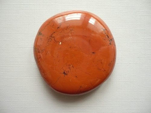 Placka - jaspis červený 42 mm, č.599f — foto 2
