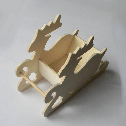 Vánoční sáňky - 19x14x8cm — foto 3
