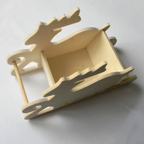 Vánoční sáňky - 19x14x8cm — foto 2