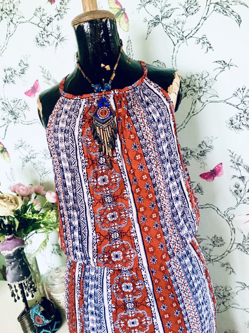 Šaty etno boho indiánské vzory — foto 2