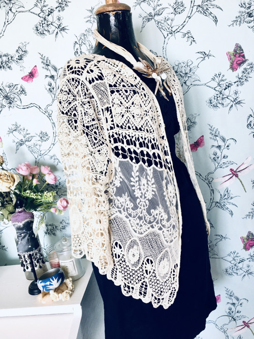 Kardigan boho krajka — foto 2