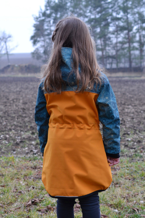 Softshellový kabátek - med/modrozlatá obloha — foto 3