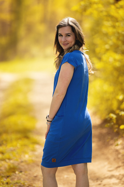 Šaty NORA královská modrá — foto 3