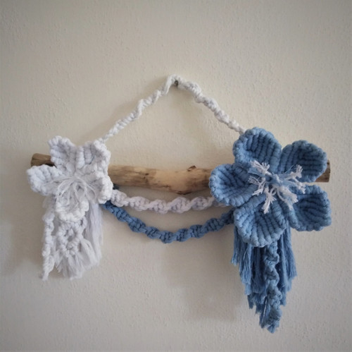 Macramé Květiny na větvi — foto 2