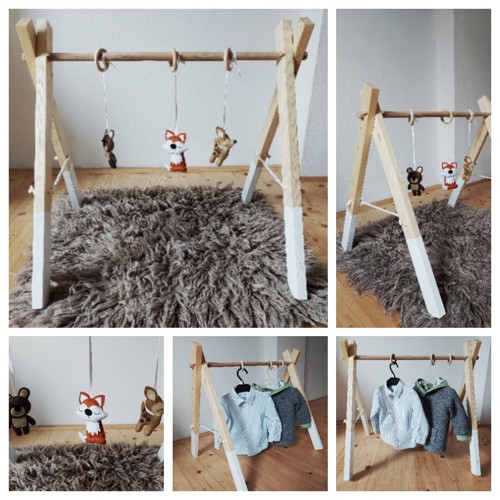 Dřevěná hrazdička/věšáček — foto 4