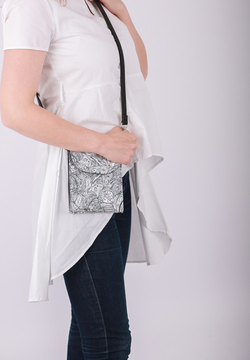 CALL BAG - černobílá peříčka — foto 4