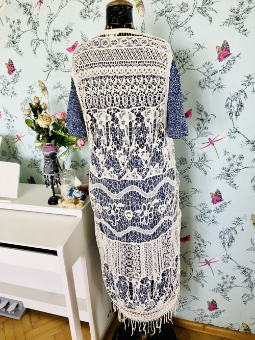 Vesta dlouhá boho krajková — foto 5