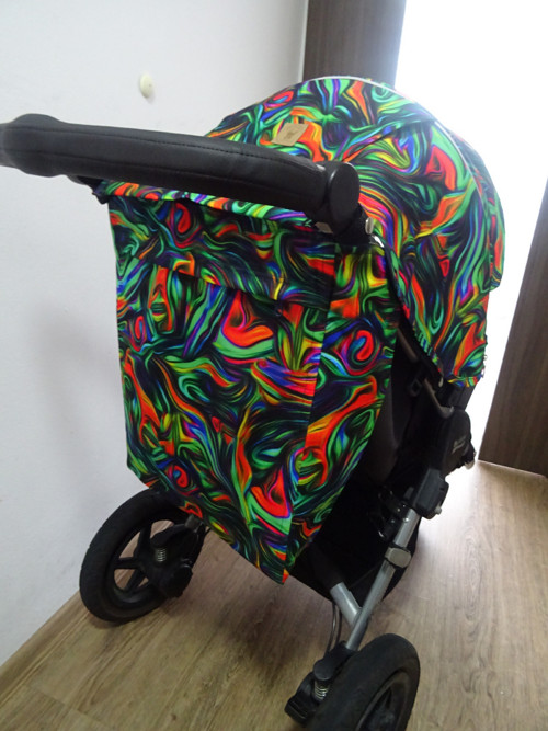 Stříška ke kočárku Britax + madlo - malba — foto 4