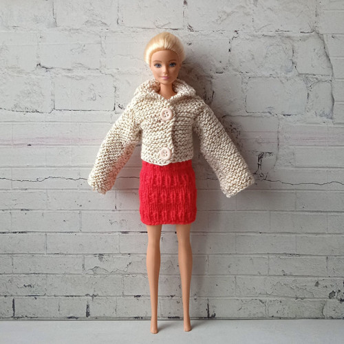 Oblečky pro Barbie - kabátek, šaty — foto 3