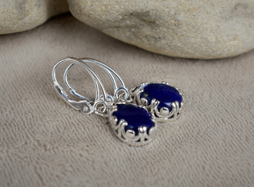 Náušnice lapis lazuli — foto 2