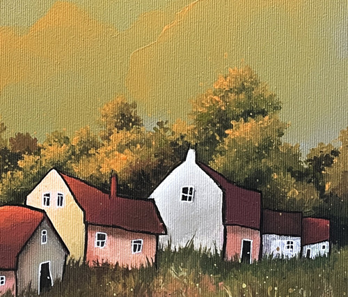 Zapadá slunéčko - 40x40cm — foto 4